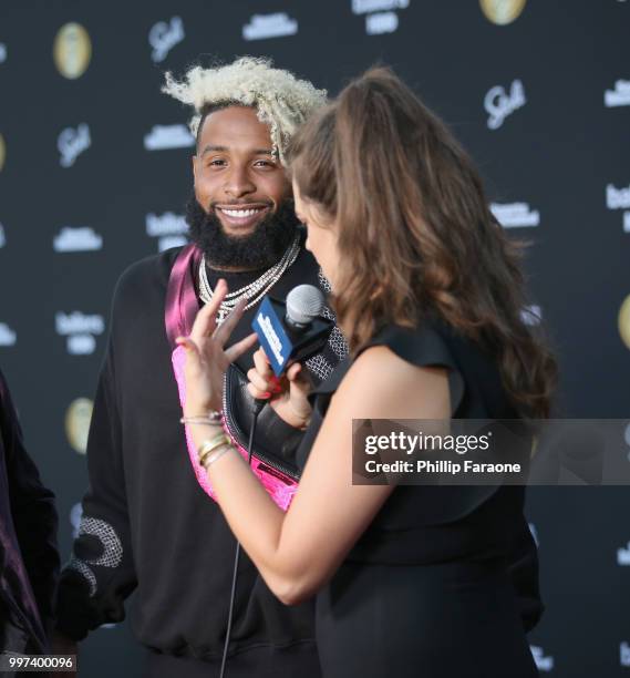 Odell Beckham Jr. Attends SI Fashionable 50 Event on July 12, 2018 in Los Angeles, California.