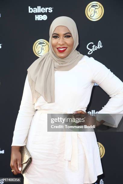 Ibtihaj Muhammad attends the Sports Illustrated Fashionable 50 on July 12, 2018 in West Hollywood, California.