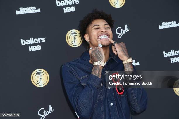 Kelly Oubre attends the Sports Illustrated Fashionable 50 on July 12, 2018 in West Hollywood, California.