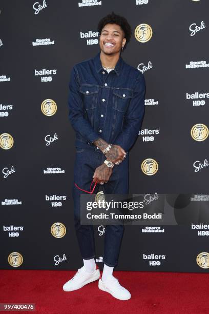 Kelly Oubre attends the Sports Illustrated Fashionable 50 on July 12, 2018 in West Hollywood, California.