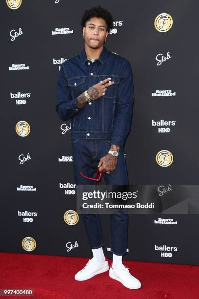 Kelly Oubre attends the Sports Illustrated Fashionable 50 on July 12, 2018 in West Hollywood, California.