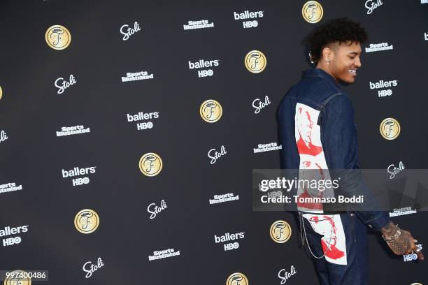 Kelly Oubre attends the Sports Illustrated Fashionable 50 on July 12, 2018 in West Hollywood, California.