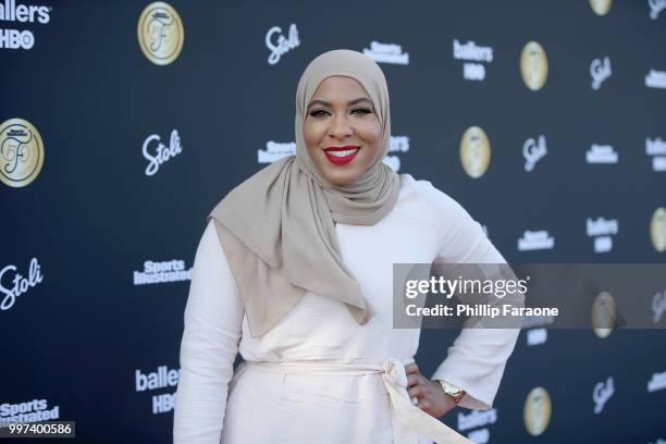 Ibtihaj Muhammad attends SI Fashionable 50 Event on July 12, 2018 in Los Angeles, California.