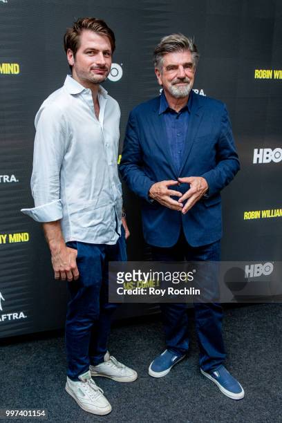Gil Freston and Tom Freston attend "Robin Williams: Come Inside My Mind" New York Premiere at The Robin Williams Center on July 12, 2018 in New York...