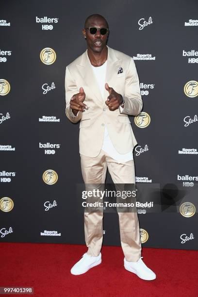 Terrell Owens attends the Sports Illustrated Fashionable 50 on July 12, 2018 in West Hollywood, California.