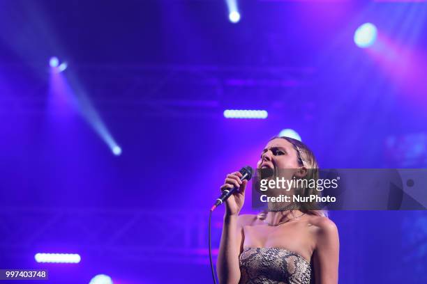 British band Wolf Alice performs at the NOS Alive 2018 music festival in Lisbon, Portugal, on July 12, 2018.