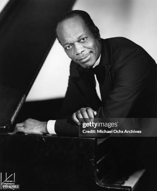 Jazz Pianist Henry 'Hank' Jones poses for a portrait circa 1970 in New York City, New York.