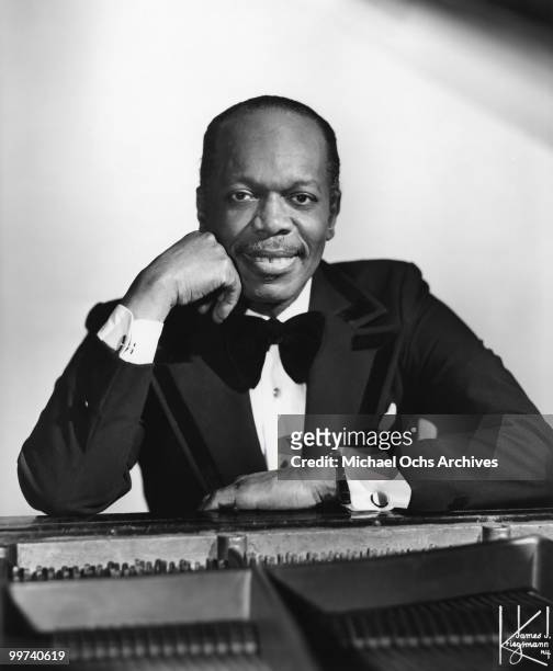 Jazz Pianist Henry 'Hank' Jones poses for a portrait circa 1970 in New York City, New York.