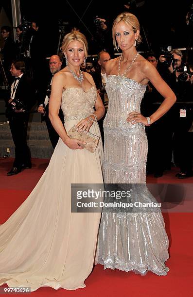 Hofit Golan and Lady Victoria Hervey attend the premiere of 'Outrage' held at the Palais des Festivals during the 63rd Annual International Cannes...