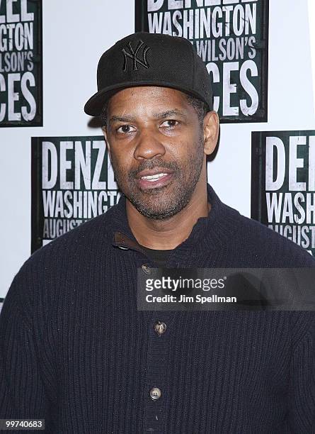 Actor Denzel Washington attends the opening night of "Fences" on Broadway after party at on April 26, 2010 in New York City.