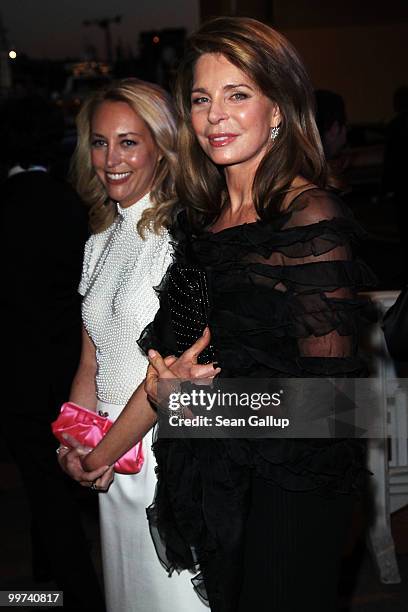 Former US C.I.A officer Valerie Plame Wilson and Queen Noor of Jordan departs "Countdown To Zero" Premiere at the Palais des Festivals during the...