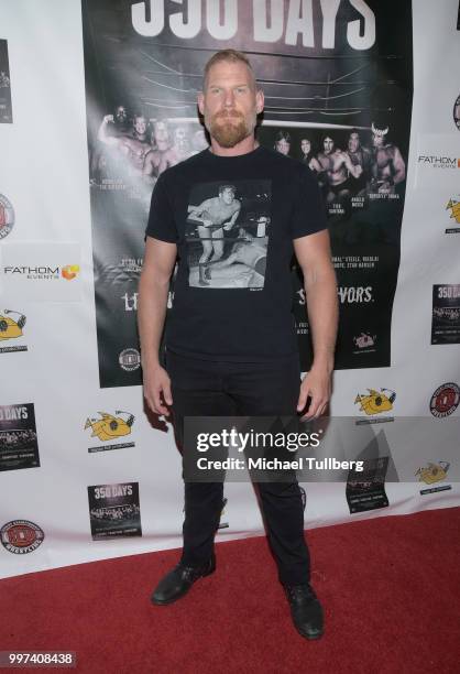 Josh Barnett attends a screening of the pro wrestling documentary "350 Days" at TCL Chinese 6 Theatres on July 12, 2018 in Hollywood, California.