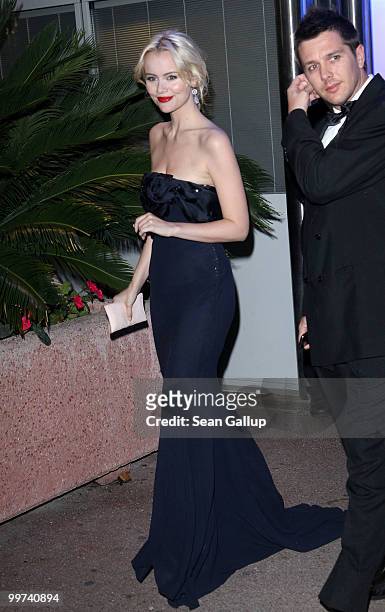 Actress Helena Mattsson departs "Biutiful" Premiere at the Palais des Festivals during the 63rd Annual Cannes Film Festival on May 17, 2010 in...
