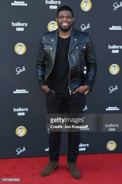 Subban attends Sports Illustrated Fashionable 50 at HYDE Sunset: Kitchen + Cocktails on July 12, 2018 in West Hollywood, California.