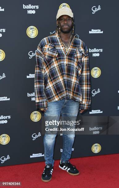 Jay Ajayi attends Sports Illustrated Fashionable 50 at HYDE Sunset: Kitchen + Cocktails on July 12, 2018 in West Hollywood, California.