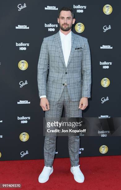 Kevin Love attends Sports Illustrated Fashionable 50 at HYDE Sunset: Kitchen + Cocktails on July 12, 2018 in West Hollywood, California.