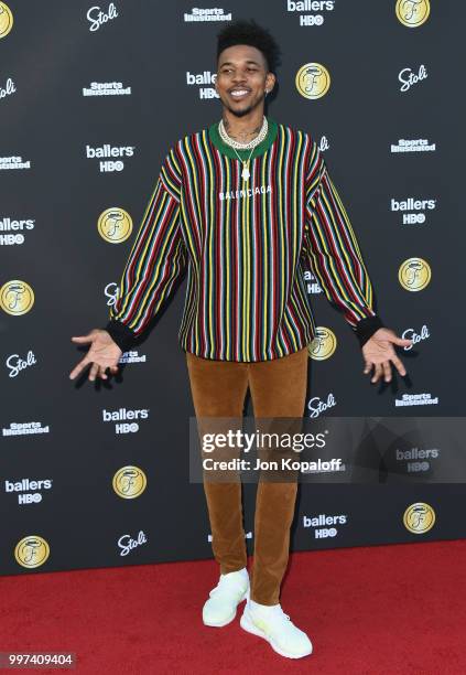 Nick Young attends Sports Illustrated Fashionable 50 at HYDE Sunset: Kitchen + Cocktails on July 12, 2018 in West Hollywood, California.