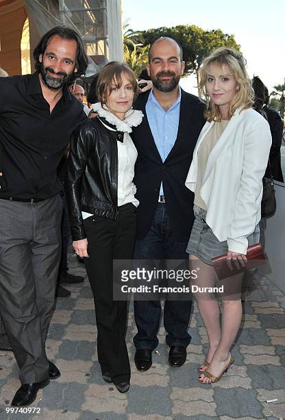 Jean-Christophe Berjon, actress Isabelle Huppert, Director Marc Fitoussi and acterss Lolita Chammah attend "Copacabana" Premiere at Espace Miramar...