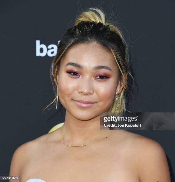 Chloe Kim attends Sports Illustrated Fashionable 50 at HYDE Sunset: Kitchen + Cocktails on July 12, 2018 in West Hollywood, California.