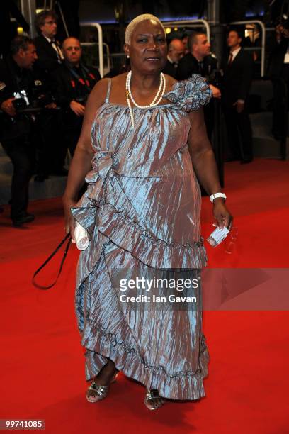 Actress Firmine Richard attends "Outrage" Premiere at the Palais des Festivals during the 63rd Annual Cannes Film Festival on May 17, 2010 in Cannes,...