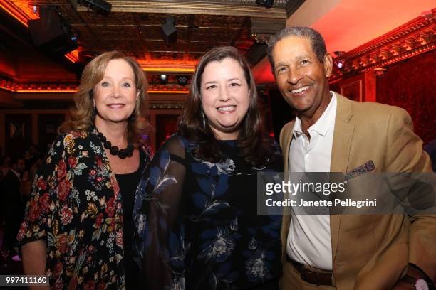 Cyd Willson, SAG-AFTRA Exec VP Rebecca Damon and Bryant Gumbel attend "Robin Williams: Come Inside My Mind" New York Premiere After Party hosted by...