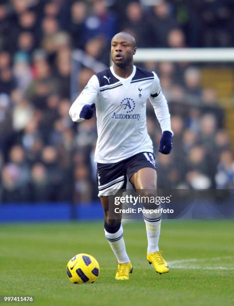 William Gallas of Tottenham Hotspur in action during the Barclays Premier League match between Birmingham City and Tottenham Hotspur at St Andrews on...