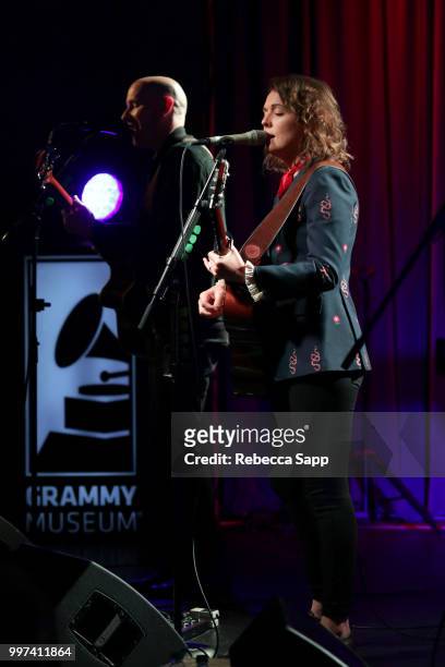Brandi Carlile performs at An Evening With Brandi Carlile at The GRAMMY Museum on July 12, 2018 in Los Angeles, California.