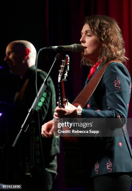 Brandi Carlile performs at An Evening With Brandi Carlile at The GRAMMY Museum on July 12, 2018 in Los Angeles, California.