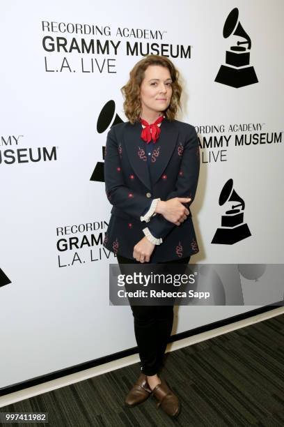Brandi Carlile attends An Evening With Brandi Carlile at The GRAMMY Museum on July 12, 2018 in Los Angeles, California.