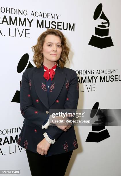 Brandi Carlile attends An Evening With Brandi Carlile at The GRAMMY Museum on July 12, 2018 in Los Angeles, California.