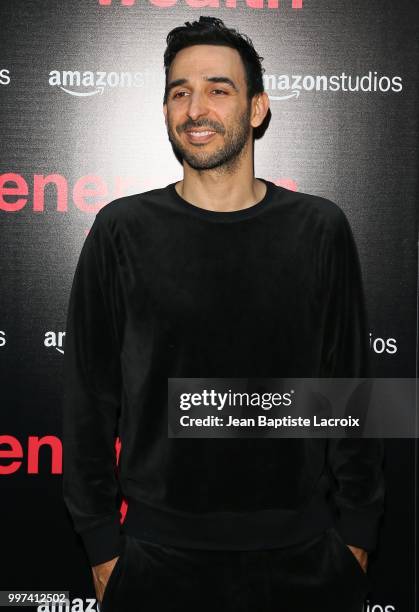 Amir Arison attends the premiere of Amazon Studios' "Generation Wealth" on July 12, 2018 in Hollywood, California.