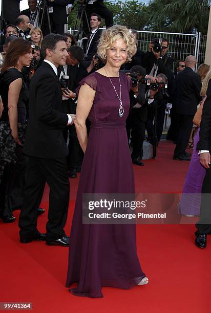 Actress Meg Ryan attends the premiere of "Countdown To Zero" held at the Palais des Festivals during the 63rd Annual International Cannes Film...