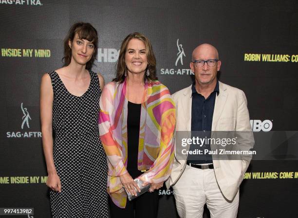 Shirel Kozak, Marina Zenovich and Alex Gibney attend "Robin Williams: Come Inside My Mind" New York Premiere at SAG-AFTRA Foundation Robin Williams...