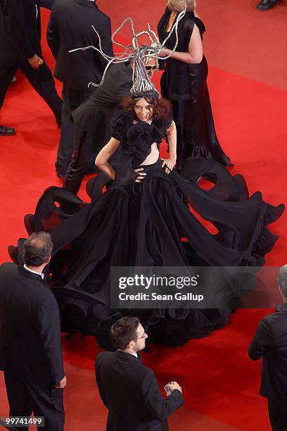 Model attends "Outrage" Premiere at the Palais des Festivals during the 63rd Annual Cannes Film Festival on May 17, 2010 in Cannes, France.
