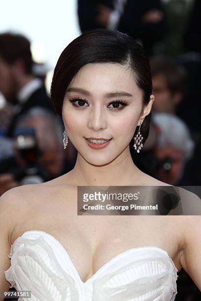 Actress Fan Bing Bing attends the premiere of 'Biutiful' held at the Palais des Festivals during the 63rd Annual International Cannes Film Festival...