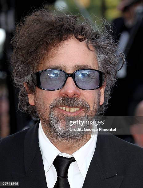 Director and president of the jury Tim Burton attends the premiere of 'Biutiful' held at the Palais des Festivals during the 63rd Annual...