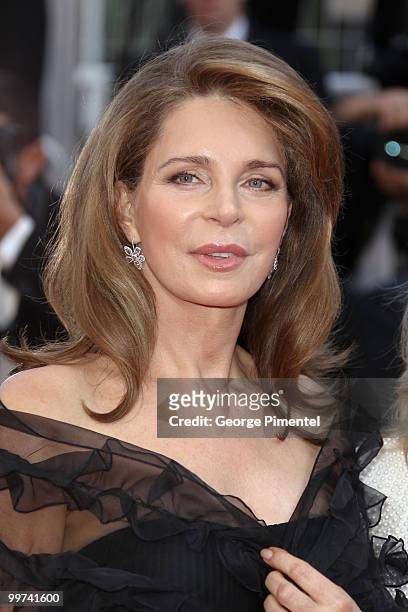 Queen Noor of Jordan attends the premiere of "Countdown To Zero" held at the Palais des Festivals during the 63rd Annual International Cannes Film...