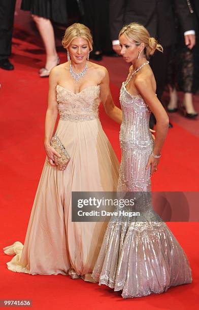Lady Victoria Hervey and Hofit Golan attend "Outrage" Premiere at the Palais des Festivals during the 63rd Annual Cannes Film Festival on May 17,...