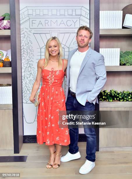 Simone De La Rue and Mark Thompson attend the launch of Farmacy Kitchen Cookbook hosted by Vegan/Plant-based Author Camilla Fayed, Elizabeth...