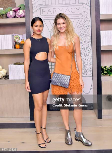 Carolina Tejada and Julia Conley attend the launch of Farmacy Kitchen Cookbook hosted by Vegan/Plant-based Author Camilla Fayed, Elizabeth Saltzman,...