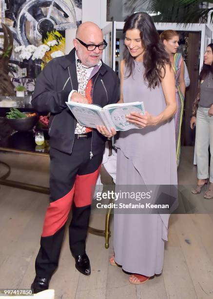 Eric Buterbaugh and Patricia Velasquez attend the launch of Farmacy Kitchen Cookbook hosted by Vegan/Plant-based Author Camilla Fayed, Elizabeth...