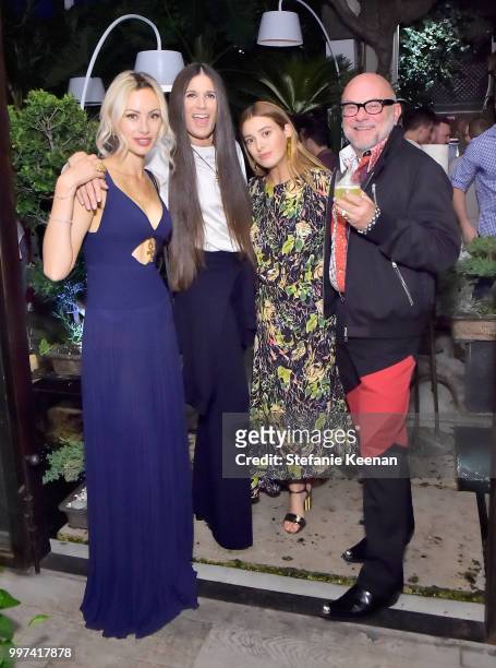Camilla Fayed, Elizabeth Saltzman, Jamie Mizrahi and Eric Buterbaugh attend the launch of Farmacy Kitchen Cookbook hosted by Vegan/Plant-based Author...
