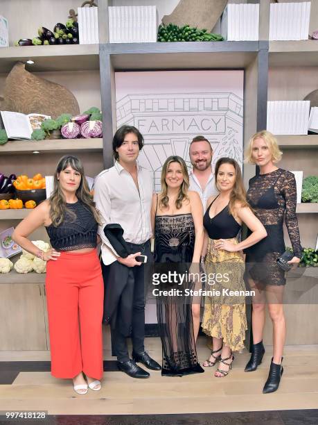 Guests attend the launch of Farmacy Kitchen Cookbook hosted by Vegan/Plant-based Author Camilla Fayed, Elizabeth Saltzman, and Jamie Mizrahi on July...