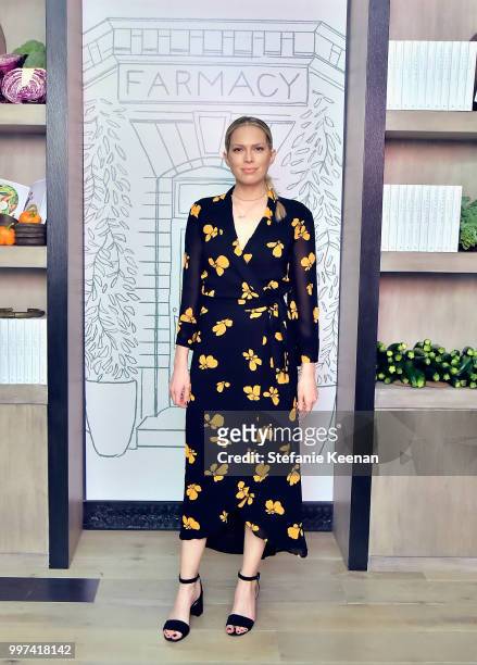 Erin Foster attends the launch of Farmacy Kitchen Cookbook hosted by Vegan/Plant-based Author Camilla Fayed, Elizabeth Saltzman, and Jamie Mizrahi on...