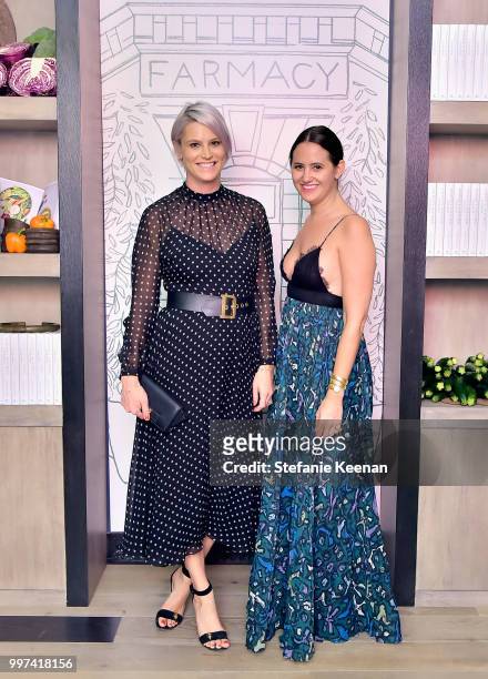 Stacey Kubasak and Katie Goodwin attend the launch of Farmacy Kitchen Cookbook hosted by Vegan/Plant-based Author Camilla Fayed, Elizabeth Saltzman,...
