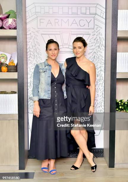 Sarah Michaelson and Sara Riff attend the launch of Farmacy Kitchen Cookbook hosted by Vegan/Plant-based Author Camilla Fayed, Elizabeth Saltzman,...
