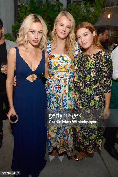 Camilla Fayed, Kelly Sawyer Patricof and Jamie Mizrahi attend the launch of Farmacy Kitchen Cookbook hosted by Vegan/Plant-based Author Camilla...