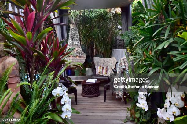 View of the atmosphere at the launch of Farmacy Kitchen Cookbook hosted by Vegan/Plant-based Author Camilla Fayed, Elizabeth Saltzman, and Jamie...