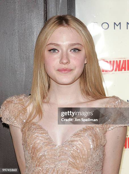 Actress Dakota Fanning attends "The Runaways" New York premiere at Landmark Sunshine Cinema on March 17, 2010 in New York City.