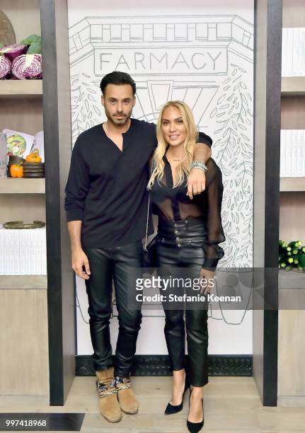 Mike Amiri and Shereen Amiri attend the launch of Farmacy Kitchen Cookbook hosted by Vegan/Plant-based Author Camilla Fayed, Elizabeth Saltzman, and...